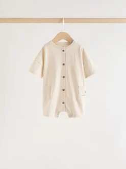 À boutons imprimés neutres ening - Barboteuse Jersey Baby 3 Pack