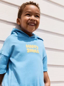 À capuche bleu/jaune - Ensemble sweat-shirt et short (3mths-8yrs)