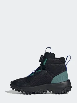 adidas Fortarail Boa Bottes/Bottines mi-hautes pour enfants à doublure en polaire douillette