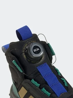 adidas Fortarail Boa Bottes/Bottines mi-hautes pour enfants à doublure en polaire douillette