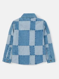 Angel & Rocket 100% Coton Chuck Denim Chemises en patchwork