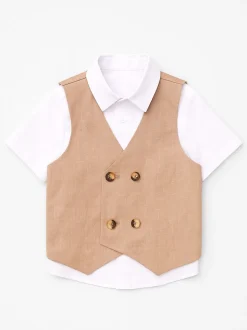 Angel & Rocket Chester Ensemble gilet et chemise à double boutonnage