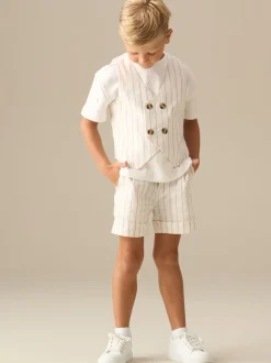 Angel & Rocket Jake Turn Up Costume Rayure Shorts