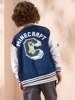 Angel & Rocket Minecraft Veste Preppy Varsity 100% coton