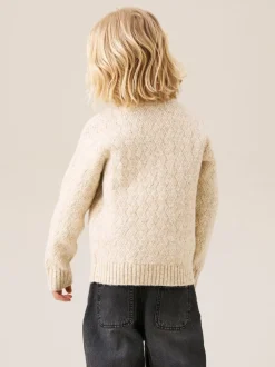 Angel & Rocket Pull à col zippé en maille torsadée Connor