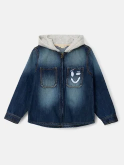 Angel & Rocket Smile Denim Surchemise avec capuche