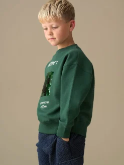 Angel & Rocket Sweat-shirt Minecraft à Sequin