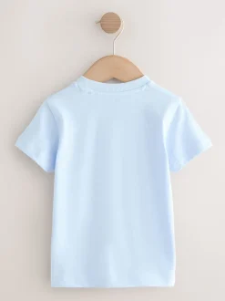 Animal de la mer bleu marine - Lot de 3 t-shirts appliqués à manches courtes (3mois7ans)