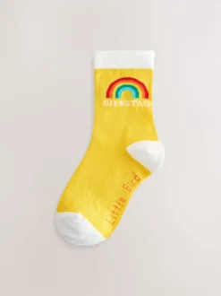 Arc-en-ciel lumineux - Lot de 7 paires de chaussettes Little Bird by Jools Oliver Italian Days Of The Week