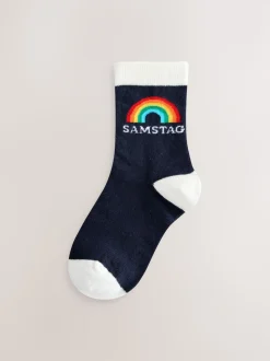 Arc-en-ciel lumineux - Lot de 7 paires de chaussettes Little Bird by Jools Oliver Italian Days Of The Week