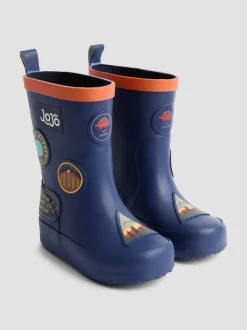 Autocollant bleu marine - Bottes de pluie JoJo Maman Bébé unies