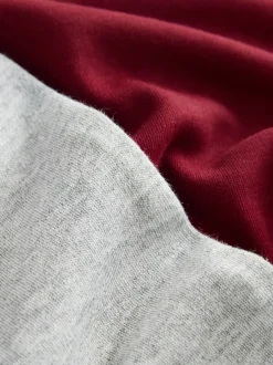 Baker by Ted Baker Barboteuse rouge/gris bordeaux et chapeau réversible