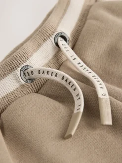 Baker by Ted Baker Beige Sable Varsity Jacket T-Shirt et Joggings Ensemble 3 pièces