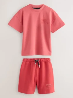 Baker by Ted Baker ensemble t-shirt et short oversize à motif tonal
