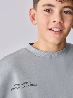 Baker by Ted Baker Ensemble sweat-shirt graphique gris oversize et joggings