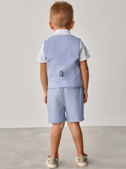 Baker by Ted Baker ensemble gilet et shorts bleu moyen