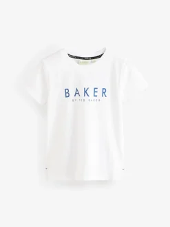 Baker by Ted Baker ensemble chemise et t-shirt bleu à fleurs