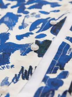 Baker by Ted Baker ensemble chemise et t-shirt bleu à fleurs