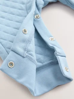 Baker by Ted Baker ensemble salopette et t-shirt bleu matelassé