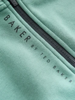 Baker by Ted Baker Ensemble Sweat-shirt et Survêtement Vert Col cheminée zippé