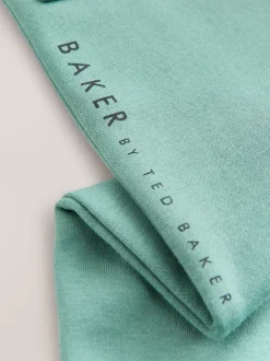 Baker by Ted Baker Ensemble Sweat-shirt et Survêtement Vert Col cheminée zippé
