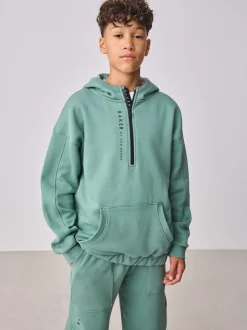 Baker by Ted Baker Ensemble Sweat-shirt et Survêtement Vert Col cheminée zippé