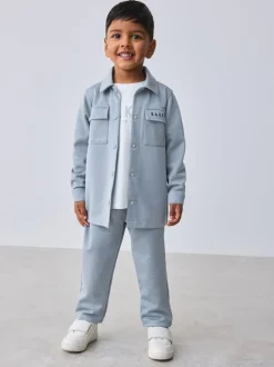 Baker by Ted Baker ensemble veste-chemise texturée, t-shirt et pantalons