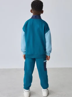 Baker By Ted Baker Ensemble 2 pièces color-block bleu Sweat-shirt et Joggings