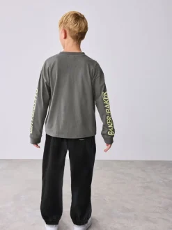 Baker by Ted Baker ensemble t-shirt et pantalon cargo multicolores à manches longues