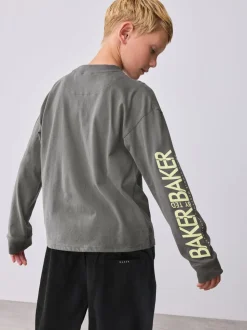 Baker by Ted Baker ensemble t-shirt et pantalon cargo multicolores à manches longues