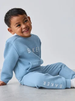 Baker by Ted Baker Ensemble Chandail matelassé et Survêtement Bleu