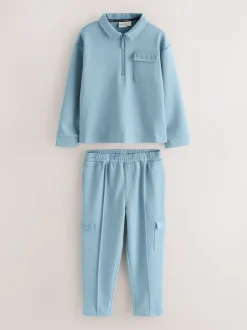 Baker by Ted Baker ensemble polo et pantalons Bleu Manche longue