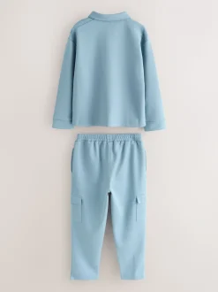 Baker by Ted Baker ensemble polo et pantalons Bleu Manche longue