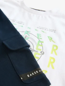 Baker by Ted Baker ensemble t-shirt et short cargo à motif graphique