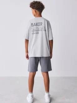 Baker by Ted Baker ensemble t-shirt et short oversize à motif tonal