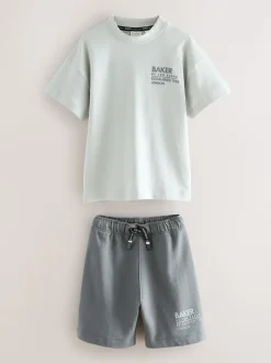 Baker by Ted Baker ensemble t-shirt et short oversize à motif tonal