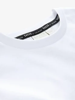 Baker by Ted Baker Graphic 100% Cotton Blanc T-shirt