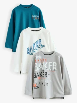 Baker by Ted Baker Lot 3 t-shirts graphiques à manches longues