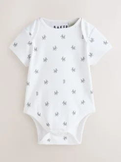 Baker by Ted Baker Lot de 3 bodys bleus à manches courtes