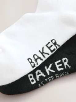 Baker by Ted Baker Lot de 2 chaussettes pour garçons à logo brodé