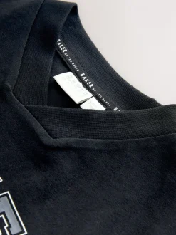 Baker by Ted Baker T-shirt graphique noir à col en V