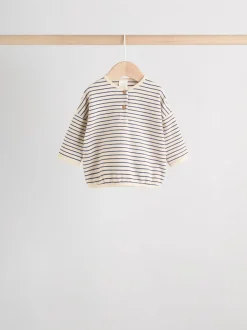 Bande bleue - Lot de 4 t-shirts à manches longues bébé (0mois2ans)