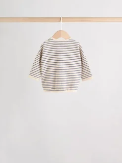 Bande bleue - Lot de 4 t-shirts à manches longues bébé (0mois2ans)