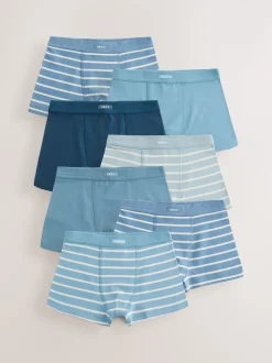 Bande bleue - Maillot de bain à ceinture souple 7 paquet (2-16ans)