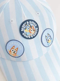 Bande bleue/blanche - Casquette Bluey Baseball 100% coton (1-10ans)