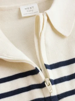 Bande marine - Ensemble haut et pantalon en maille bébé (0mois-2ans)