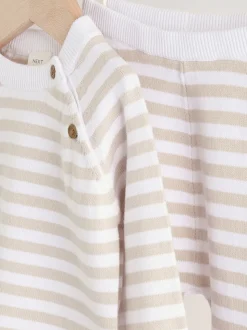 Bande neutre - Ensemble Bébé (0mths-2yrs) - Top et jambières en tricot