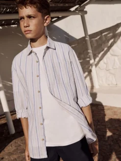 Bande neutre - Manches longues Lin Mix Relax! Chemises de nuit (3-16yrs)