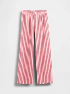 Bande rouge - Bas de pyjama Gap en flanelle assorti (5-13ans)