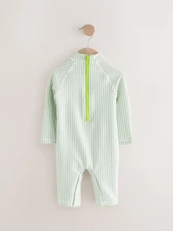 Bande verte - Ensemble maillot de bain et chapeaux Sunsafe (3mths-7yrs)